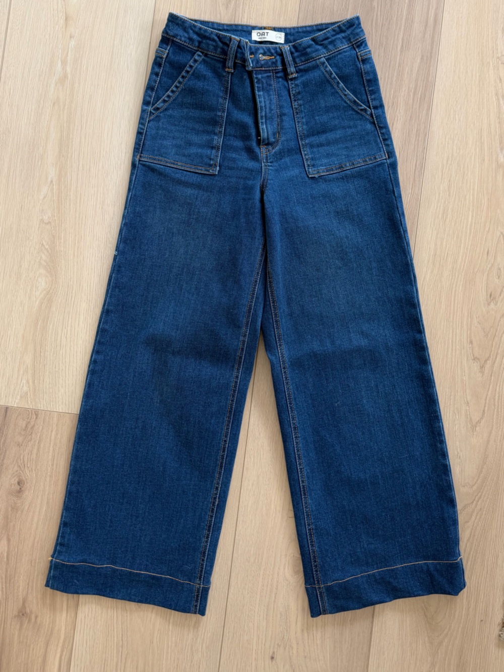 Oat New York Dark Blue Flare Jeans